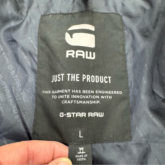 G Star Raw Denim black Canvas Field Just the Product Jacket Sz Large black - Picture 7 of 13